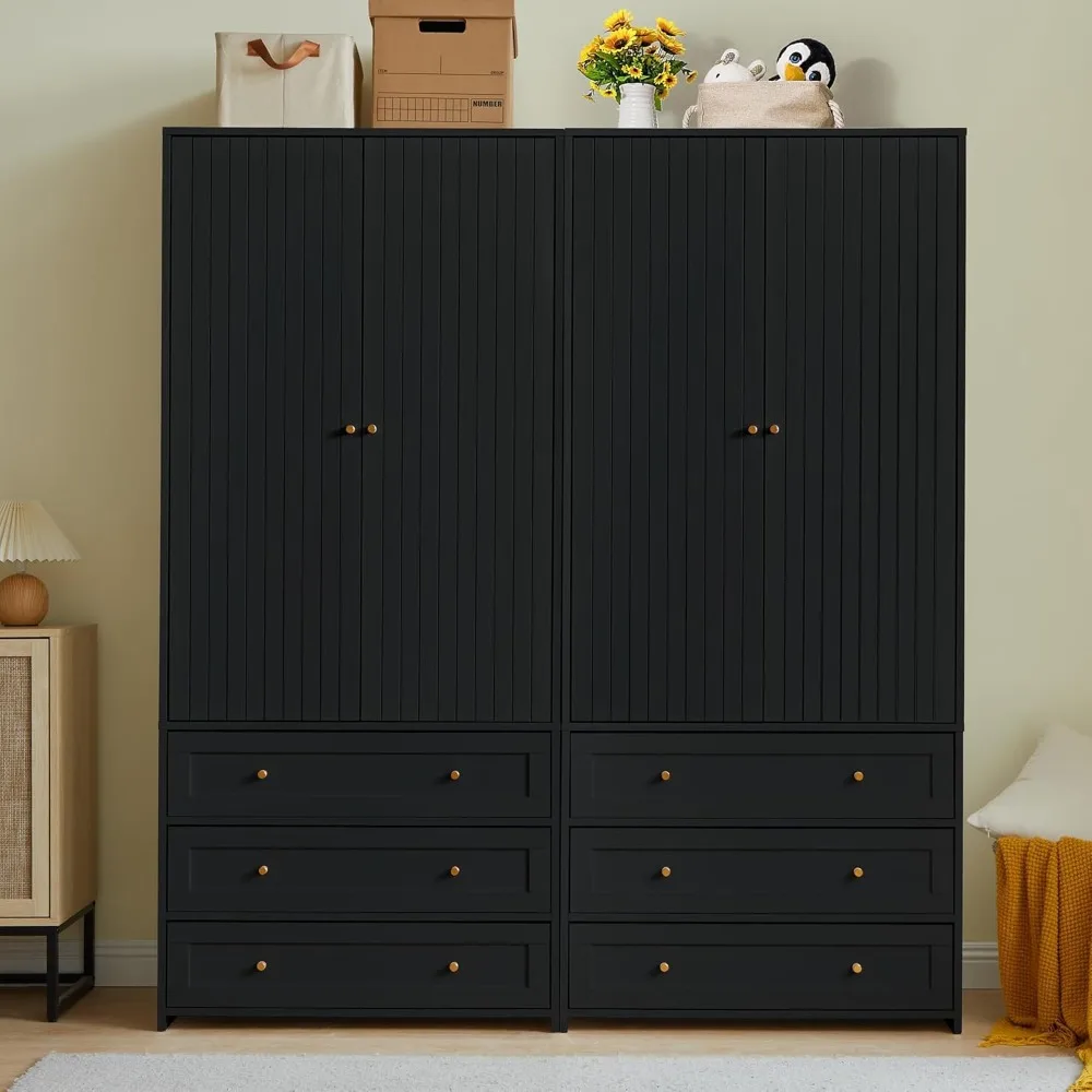 Wardrobe Closet Armoire, 71 