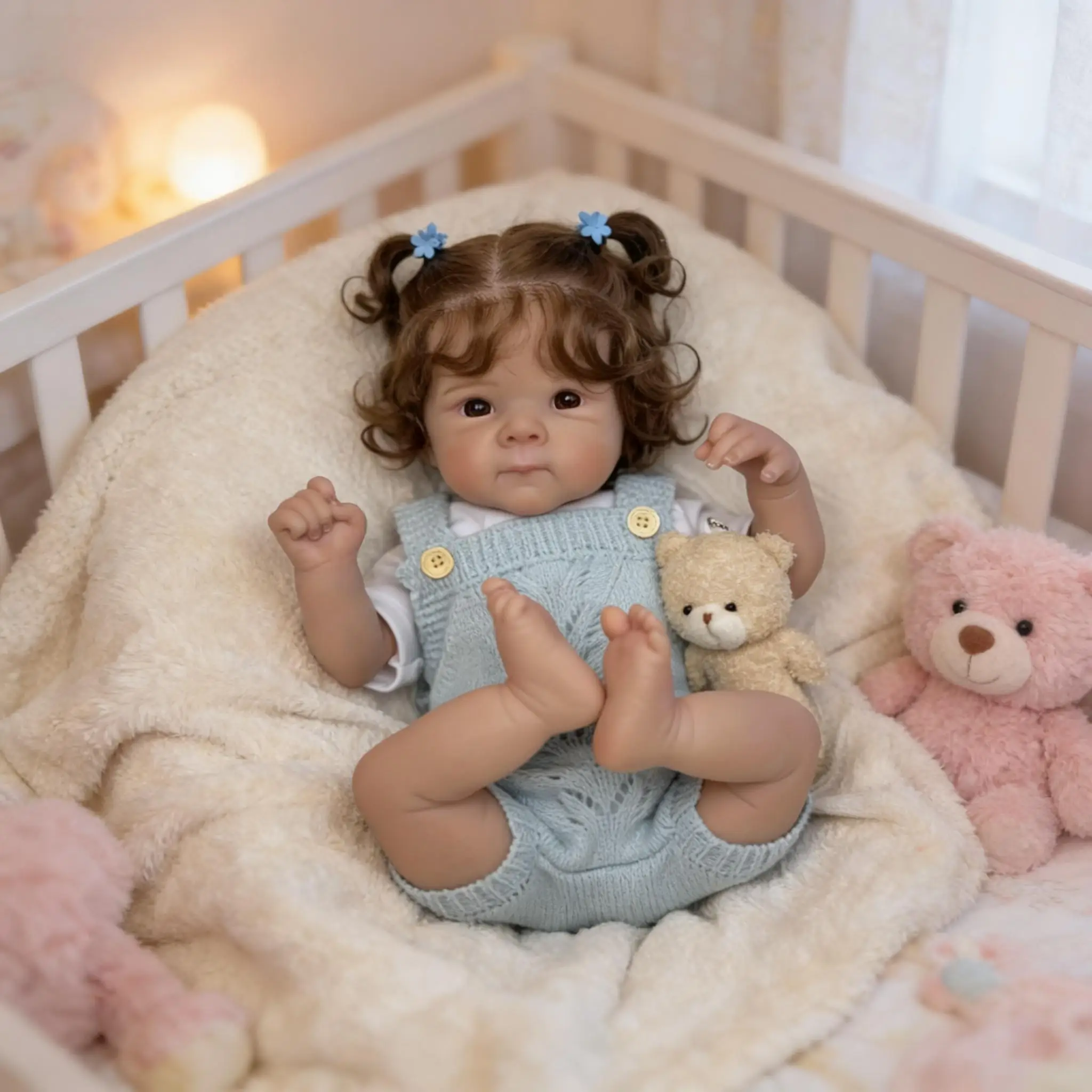 18-Inch Reborn Baby Dolls  - Realistic Newborn, Soft Weighted  Body, Adorable Poseable Real Life Doll– Gift for Kids Age 3+