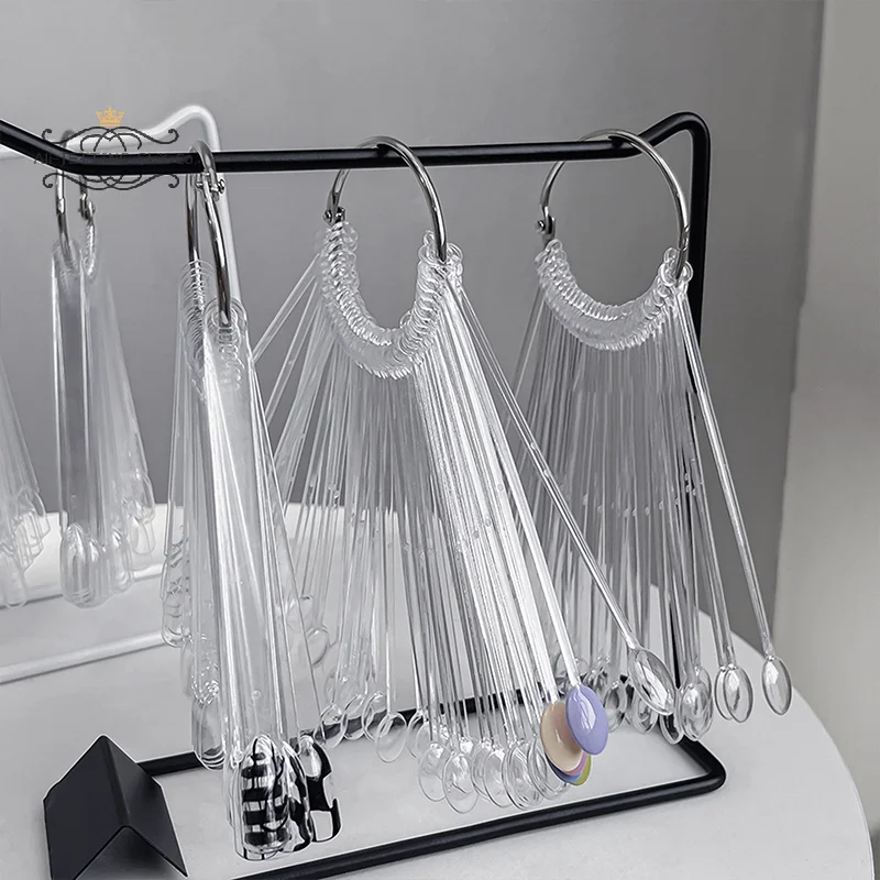 Présentoir de cartes de couleur pour faux ongles, modèle de vernis Gel en forme d'éventail, conseils d'art des ongles, support d'échantillon, Palette de pratique de vernis à ongles