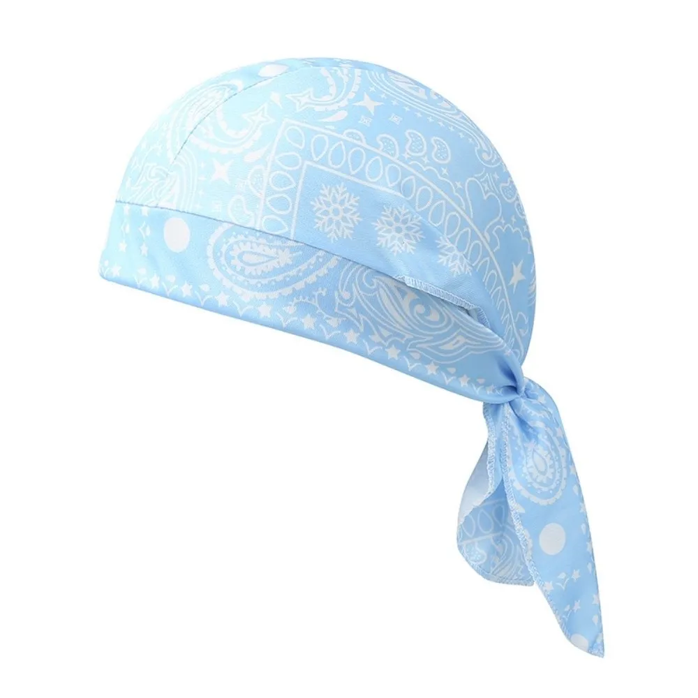 

Fashion Accessory Paisley Print Hijab Caps Quick Dry Adjustable Bandana Headscarf Elastic Breathable Cycling Head Wrap Sports