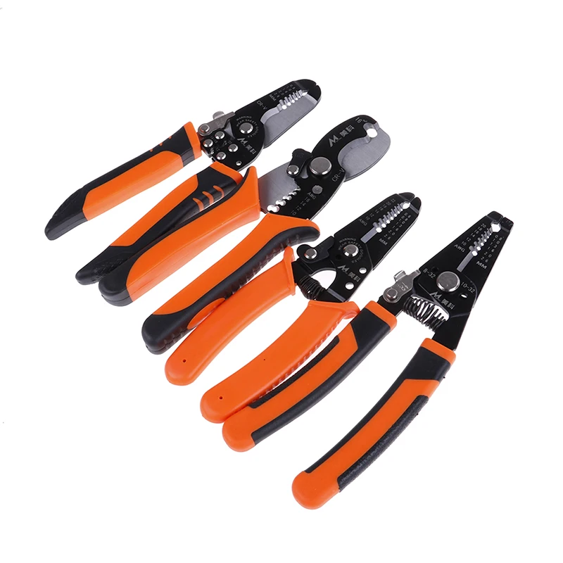 Multifunctional Wire Stripper Puller Electrician Wire Stripper Home Network Cable Wire Stripper Electrician Terminals Crimpper