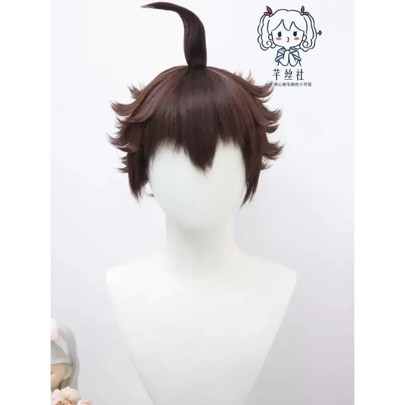 

NewStyled Wig Anime Danganronpa Hajime Hinata Short Linen Brown Wig Heat Resistant Hair Cosplay Customized Wig + Free Wig Cap202