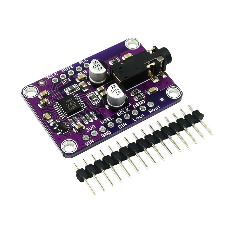 UDA1334A 3.3V - 5V 2S stereo decoder digital-to-analog converter module 1334 audio module board UDA1334A
