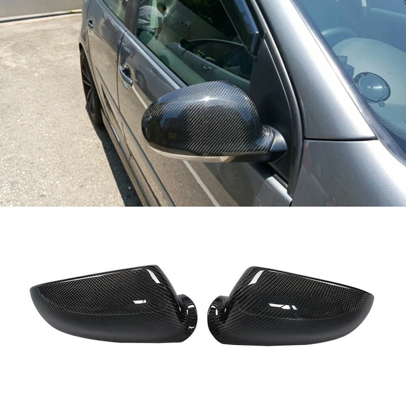 

Carbon Fiber Side Rear View Mirror Cover Replacement For-Volkswagen Golf 5 MK5 GTI R32 2006-2009