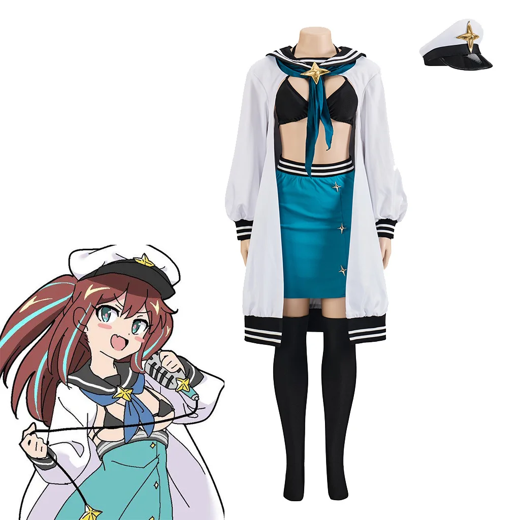 Disfraz de chica mágica de Anime Loco Musica, vestido Sexy con chaqueta, conjunto de sombrero, Loco, mujer, Halloween, Loco Musica, uniforme elegante