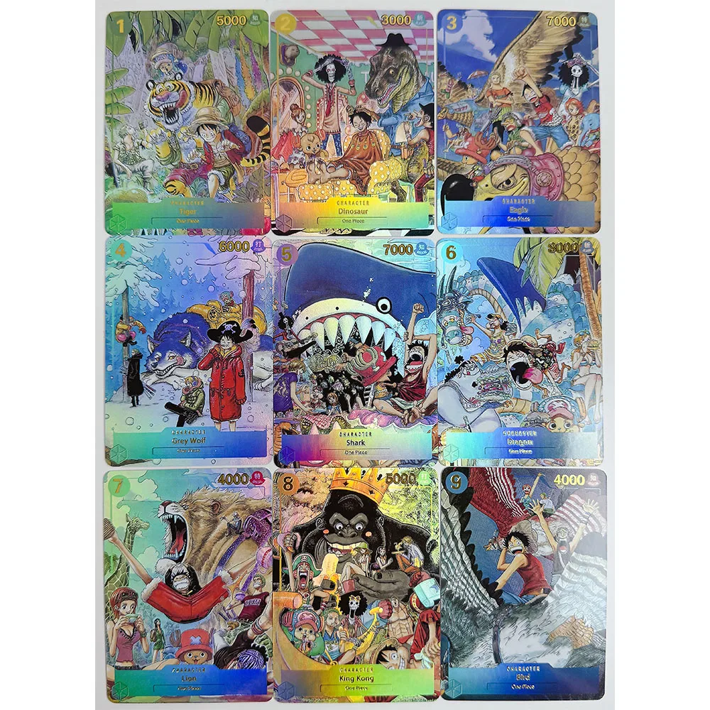 Anime One Piece DIY ACG Nami Robin Uta Boa Hancock Premium Flash Card Boy Collectible Card Christmas Birthday Gift Board Game