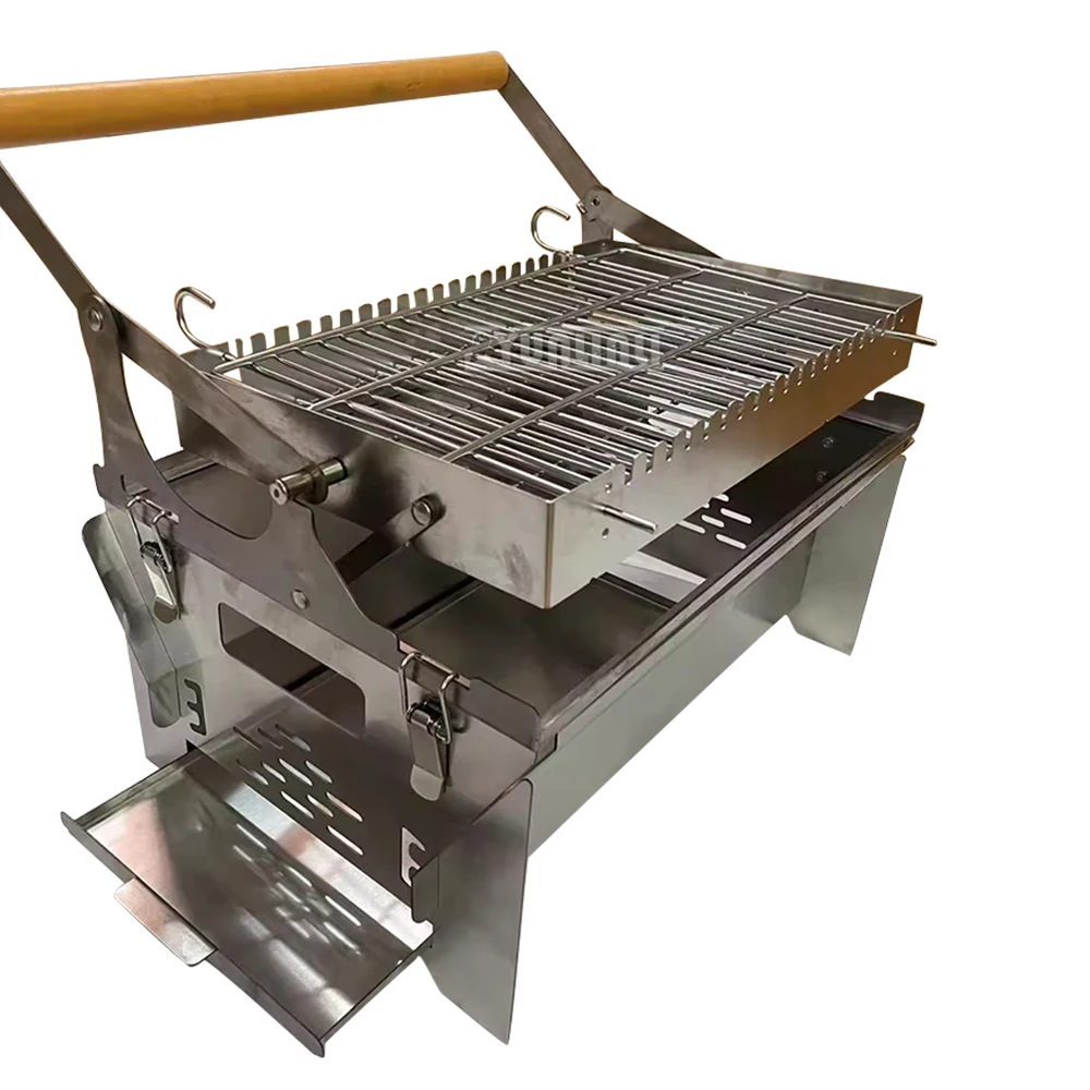 شواية فحم الوجه المنزلية في الهواء الطلق انفصال شبكة دوارة شواء Kippengrill Electrisch