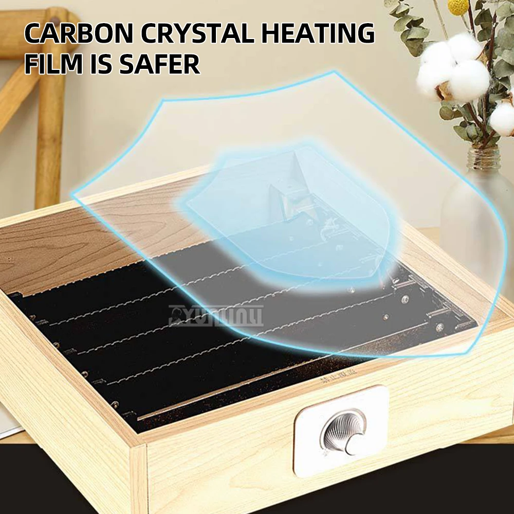 Portable Heater Household Foot Warmer Multifunctional Wooden Heaters for Indoor Calienta Pies