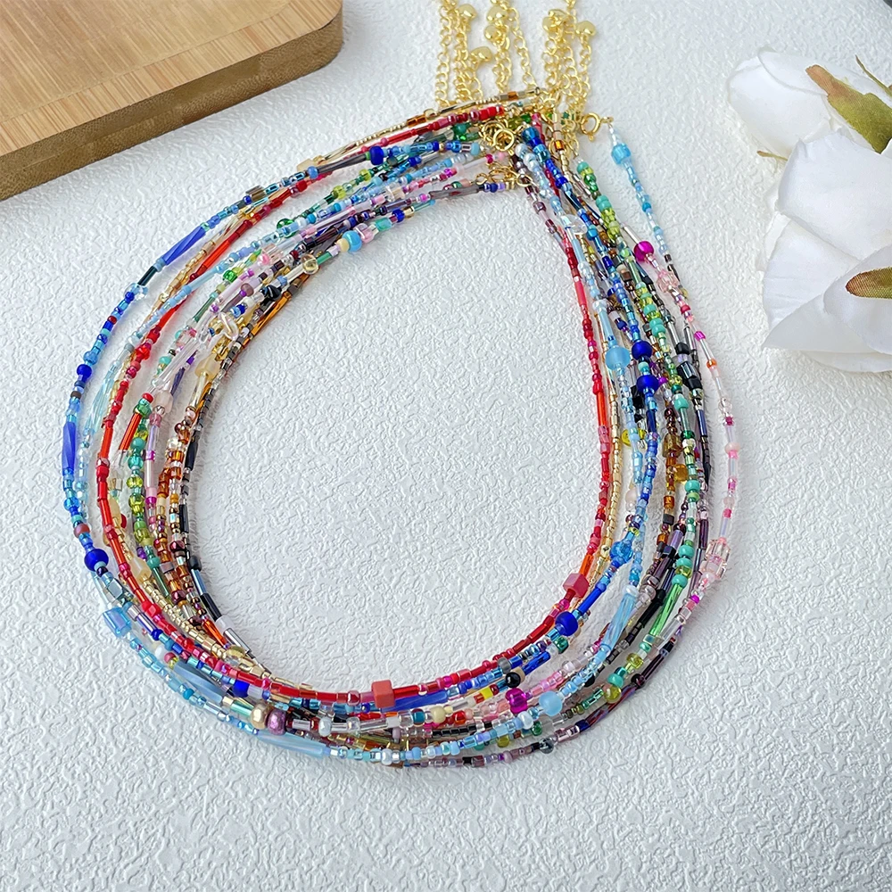Colar de Contas de Vidro Ultra - Ethnic Fashion Imports avaliação e preço