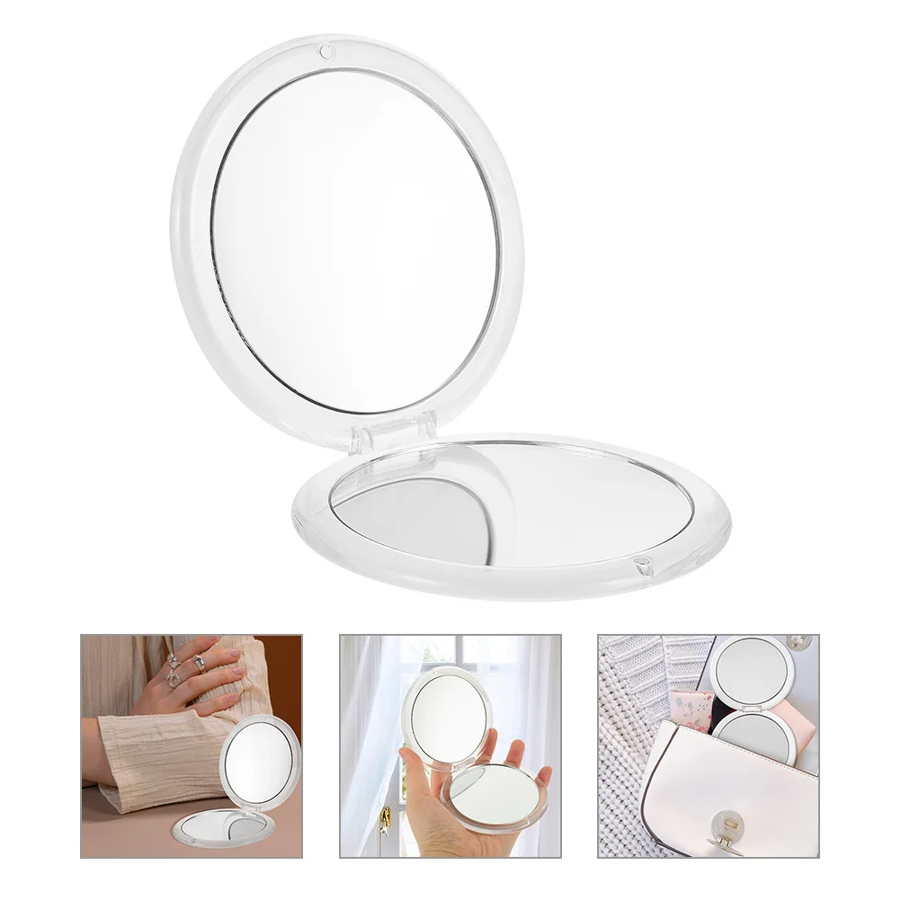 Folding Vintage Compact Mirror 7x Magnification Mini Pocket Mirror Makeup Compact for Purse Bridal Party Bridesmaids Gifts