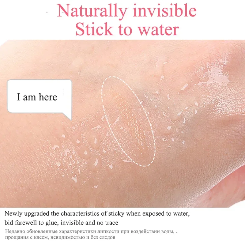 Malla de encaje en forma de pasta para párpados en forma de oliva Invisible doble pliegue cinta adhesiva para sombra de párpados maquillaje de belleza herramienta para párpados 180-480 Uds