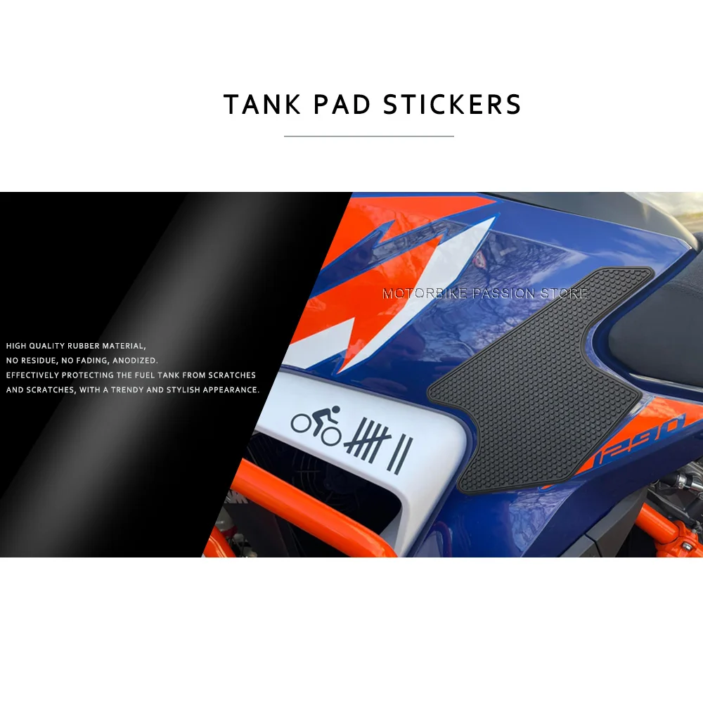 for 1290 Super ADV R/S motorcycle side fuel tank pad stickers protective knee grip traction 2021