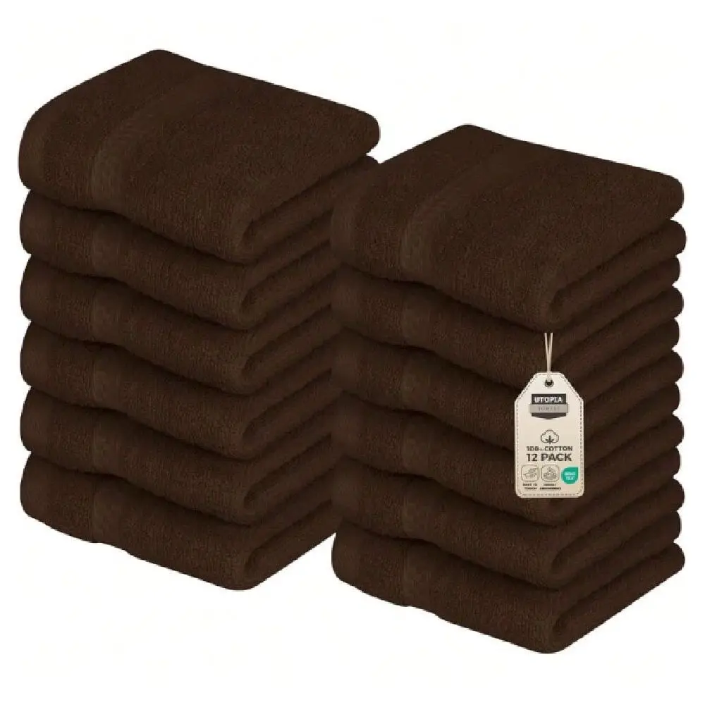 

Pack Premium Wash Cloths Set, 12 By 12 Inches, 100 Cotton Ring Spun, Highly Absorbent And Soft Feel Essential Washcloths For Ba