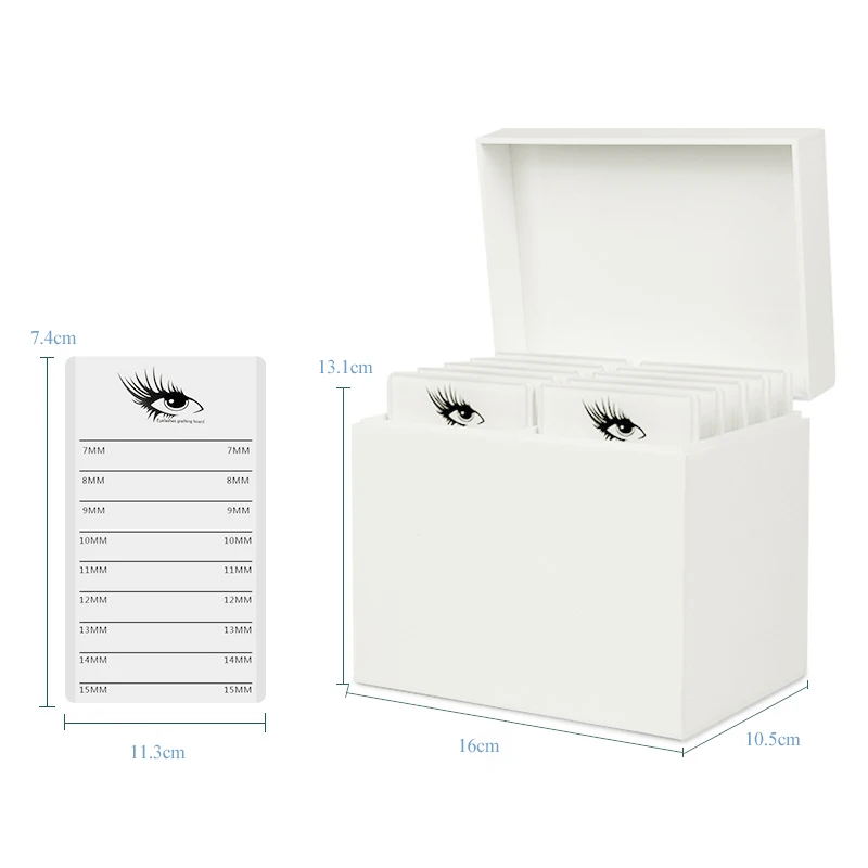 CNKESS wholesale Beauty Salon 10 Layers Acrylic Eyelash Extensions Storage Box Lash Tile Palette Box