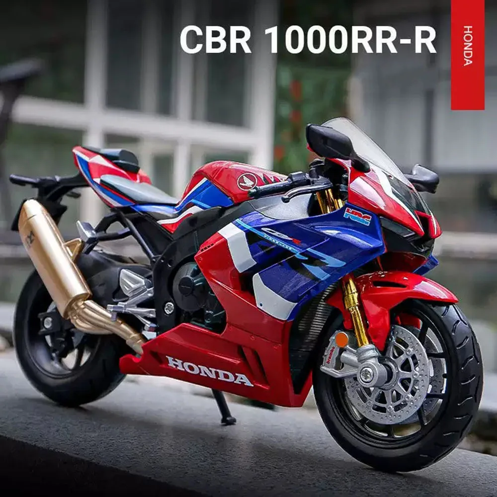 

1:12 Honda CBR1000 CB400X модель из сплава, литая под давлением модель мотоцикла, игрушки, переднее колесо автомобиля, рулевое управление, звуковой свет, миниатюрный мотоцикл, подарки для мальчиков