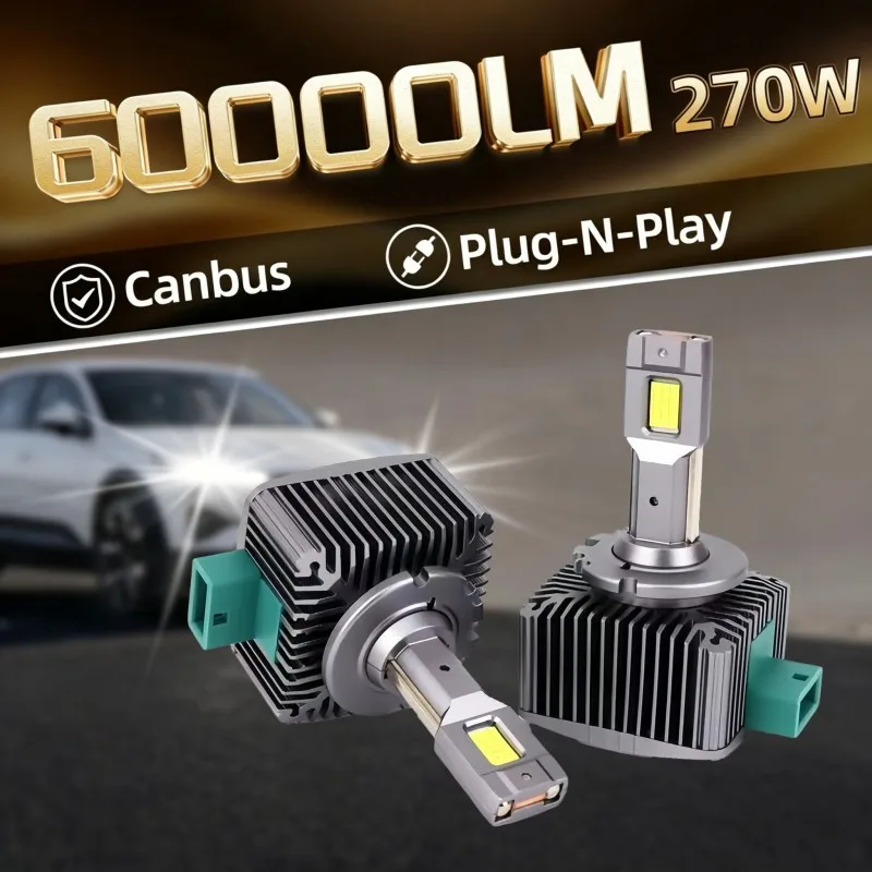 

CF D1S D3S LED Headlight Canbus 1000W 1500000LM D4S D2S D8S Auto Bulbs Two-sided D1R D2R D3R D4R Car Lamp Xenon HID 6000K 12V