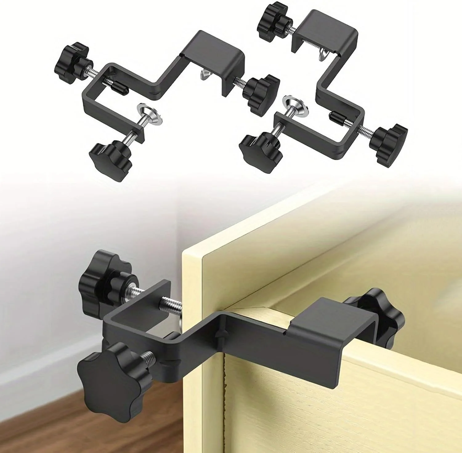 

Drawer Front Installation Clamps Drawer Fixing Clips Cabinet Hardware Jig Woodwork Drawer Cabinet Clamp Tools Parts Desk Wardrob