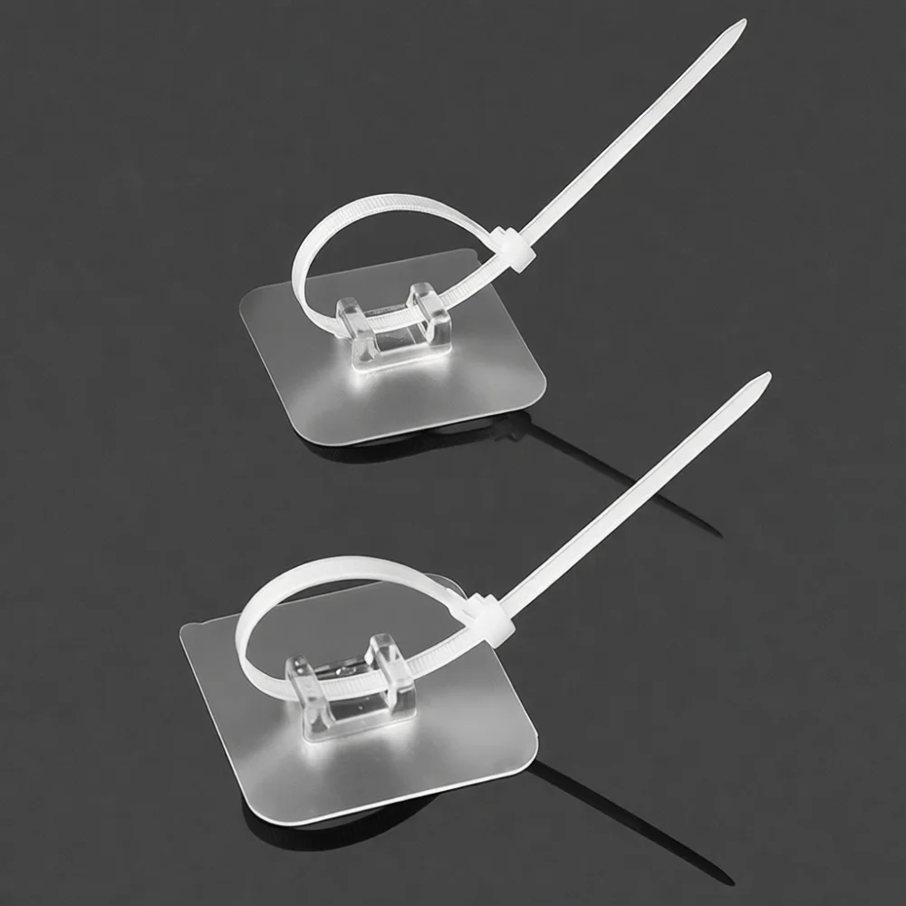 Punch Free Anti Tip Furniture Anchor Adhesive Wall Fixer Plastic Cable Tie Storage Organizer For Cabinet Safety Tool