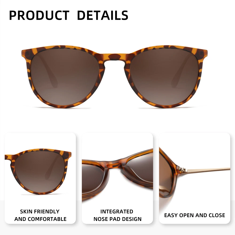 نظارات شمسية عصرية للشاطئ بتصميم عيون القطة، نظارات مستقطبة للنساء، نظارات ترفيهية للحماية من الأشعة فوق البنفسجية 400 #5