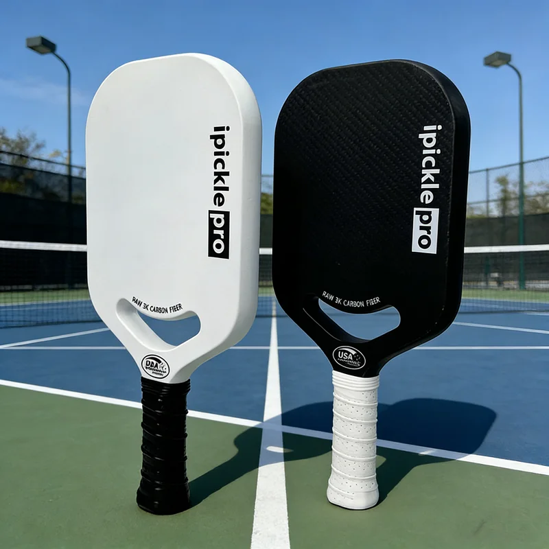 3k Carbon Pickleball Paddle 16mm Thermoformed Pressed Frameless Integrated Pickleball Paddle Carbon Fiber USAPA Approved Pro