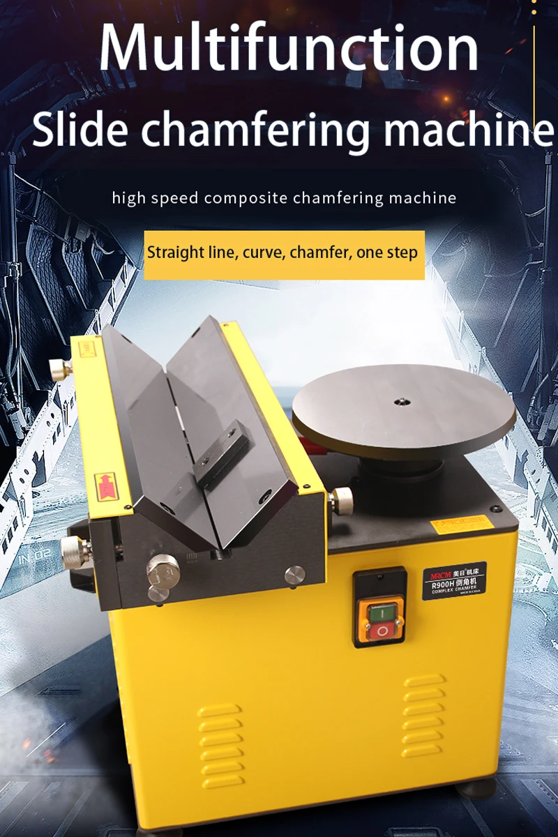 MR-R900 Metal Acrylic Pipe Double End Chamfering Machine New Conditions for Reliable Motors