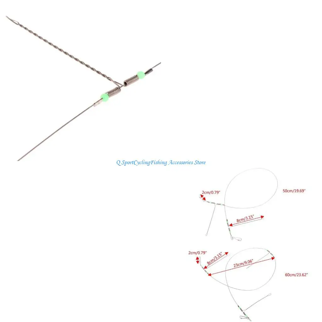 

Sea Fishing String Hook Anti-Winding Steel Rigs Wire Leader Hooks Line