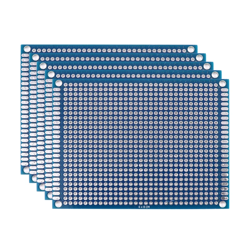 5/10PCS PCB Board Prototype Board Blauw 2x8/3x7/4x6/5x7/7x9cm Dubbelzijdig Printplaten Voor DIY Solderen Project