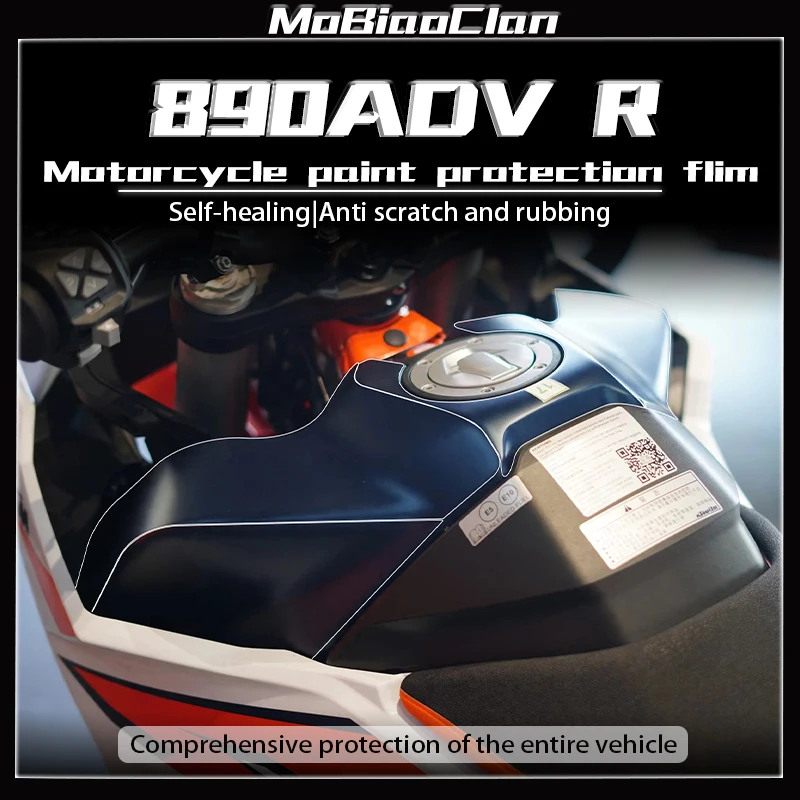 For KTM 890 ADV R 890 adventure film invisible car cover transparent TPU protection fuel tank sticker modification accessories