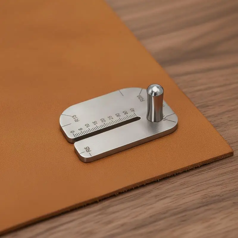 [L] Leather Stitching Punch Aid Plate Leather Working Tools For Pull Up Prong Punch Stainless Steel Claw Punch Partner