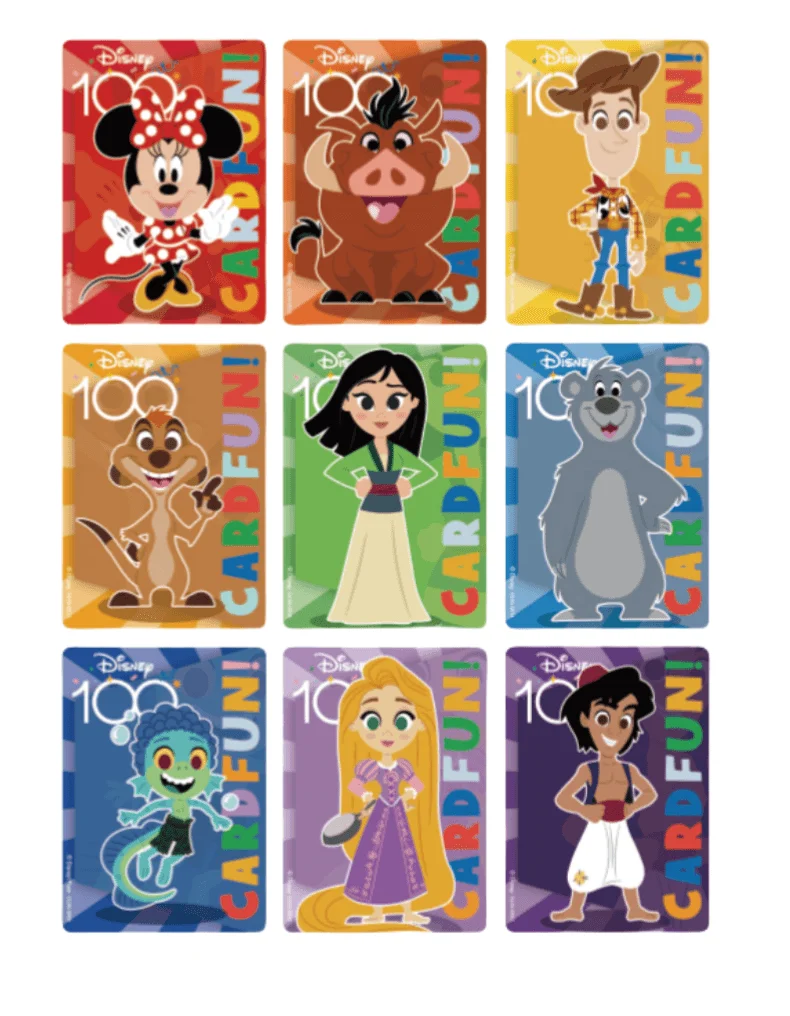 Card Fun Disney Collectible Card Disney 100th Anniversary Card Anime Disney 100 Joyful Card For Children Birthday Toy