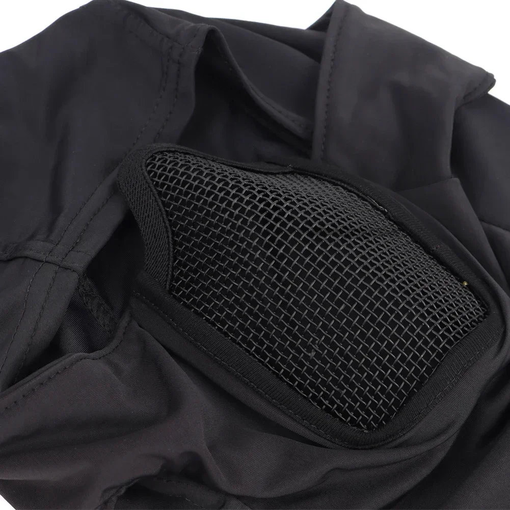 Máscara facial protectiva táctica malla acero para Airsoft y Paintball - imagen 2