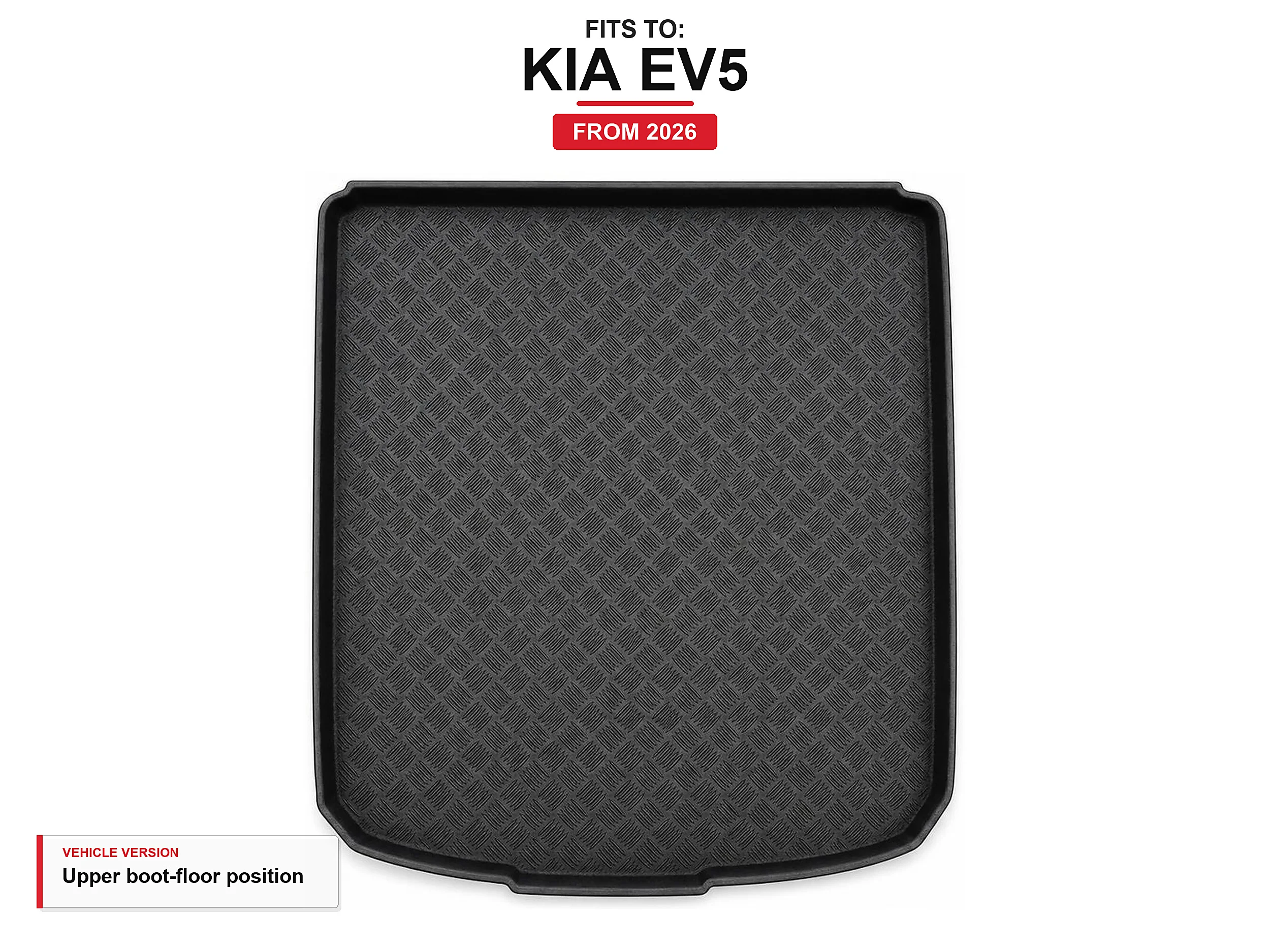 Kofferbakmat met rand voor: Kia Ev5 2026-