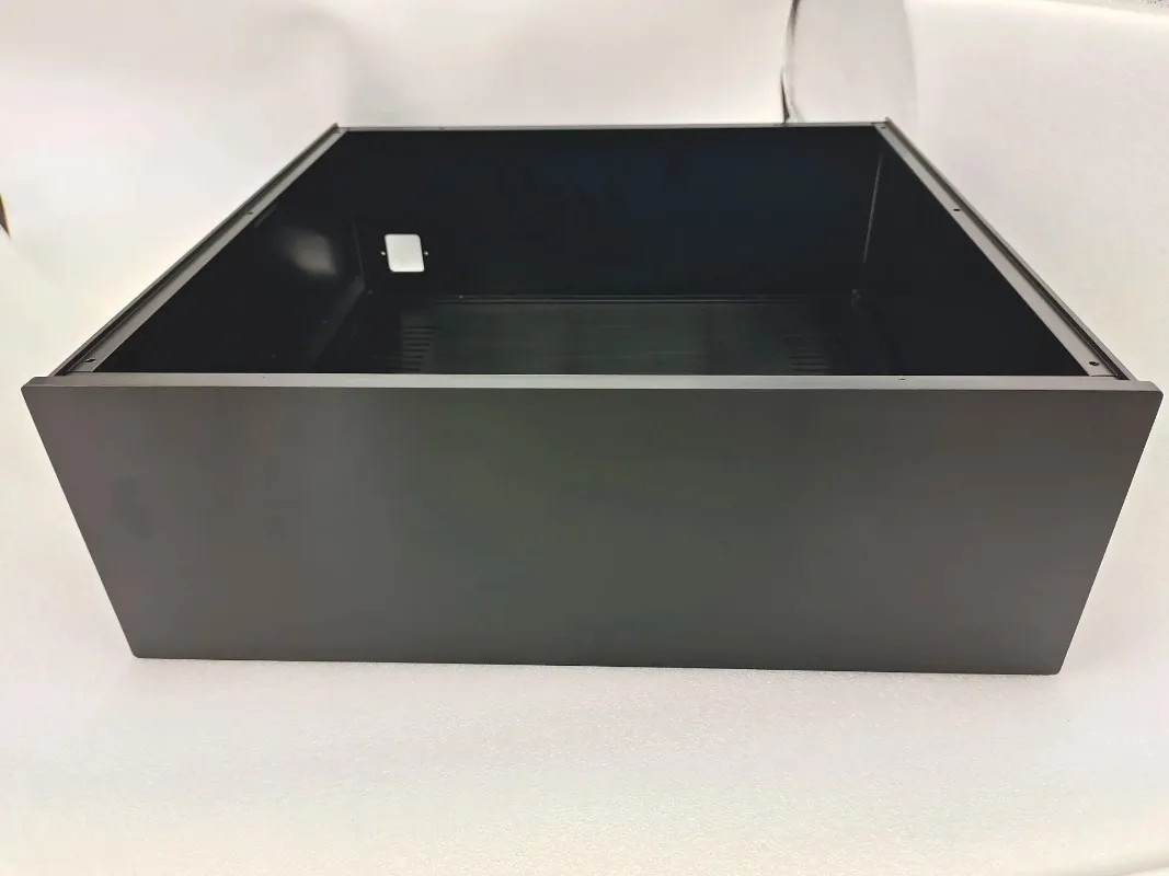 4315C Black Aluminum Chassis DIY Amplifier Audio Shell HIFI Case 430*150*408mm