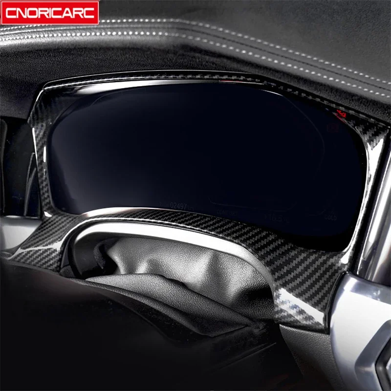 

Console Dashboard Radiator Odometer Frame Decoration Cover Trim Carbon Fiber Color For BMW 3 Series G20 G28 2020 ABS Car Styling