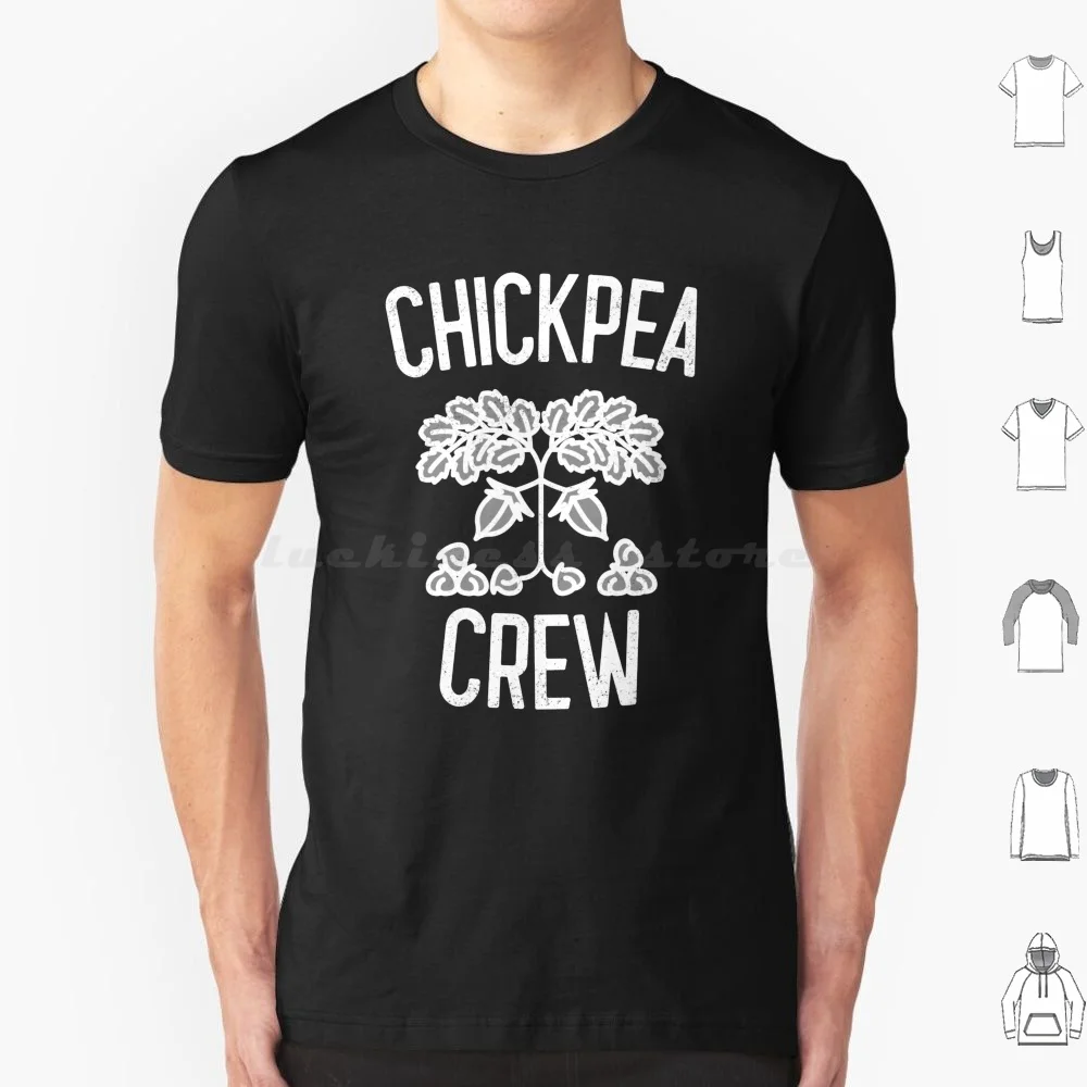 Chickpea Crew T Shirt Cotton Men Women DIY Print Chickpea Garbanzo Chickpeas Hummus Cute Vegan Chick Funny Pea Falafel Healthy