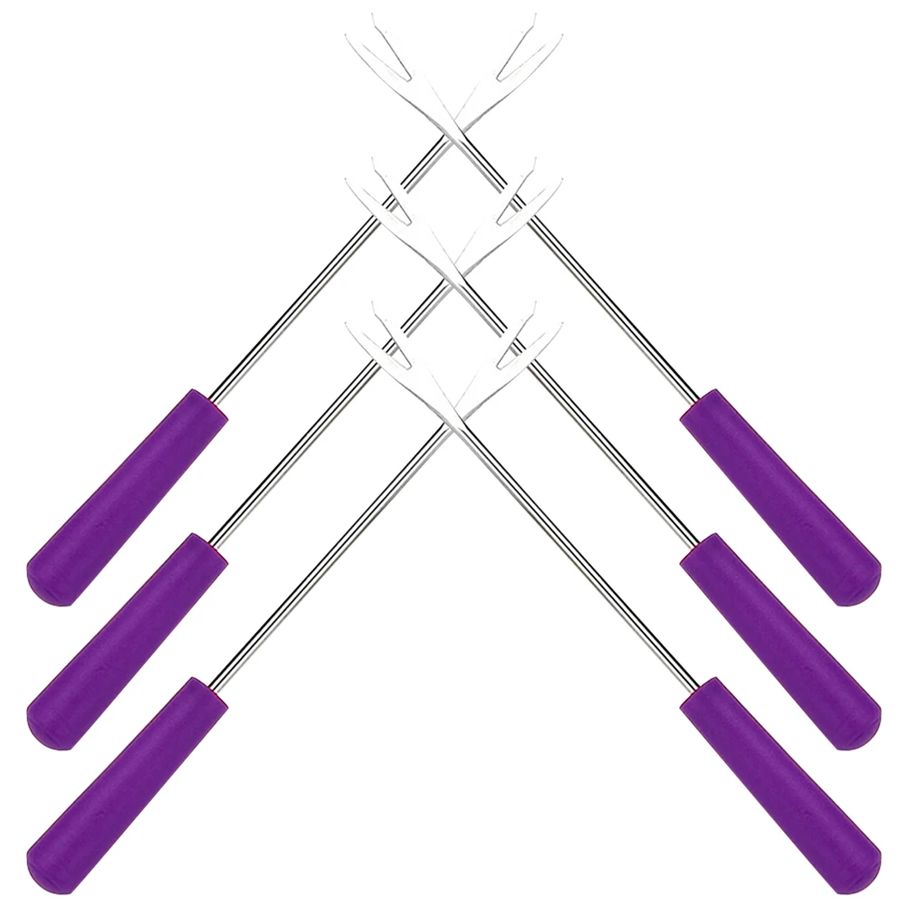 

6pcs Reusable Stainless Steel Fruit Bbq Corn Holders Cheese Melt Outdoor Barbecue Meat Forks Metal Corn Skewers Picnic
