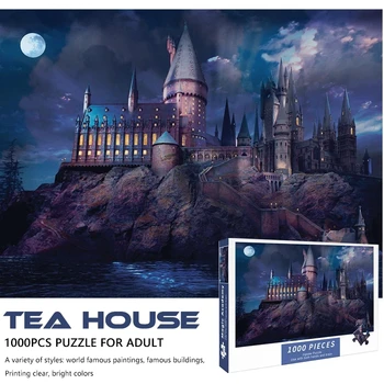 Adult 1000 piece puzzle magic academy Christmas gift high difficulty decompression puzzle girl educational toys birthday gift