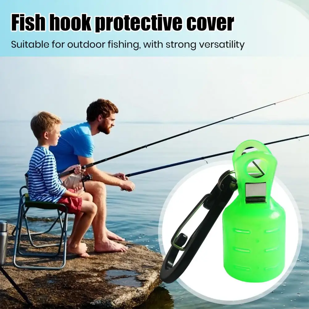 Shrimp Umbrella Hooks with Carabiner Fish Hook Bonnet Squid Jig Clip Fishing Lure Hook Protective Cover Fishing Accessories