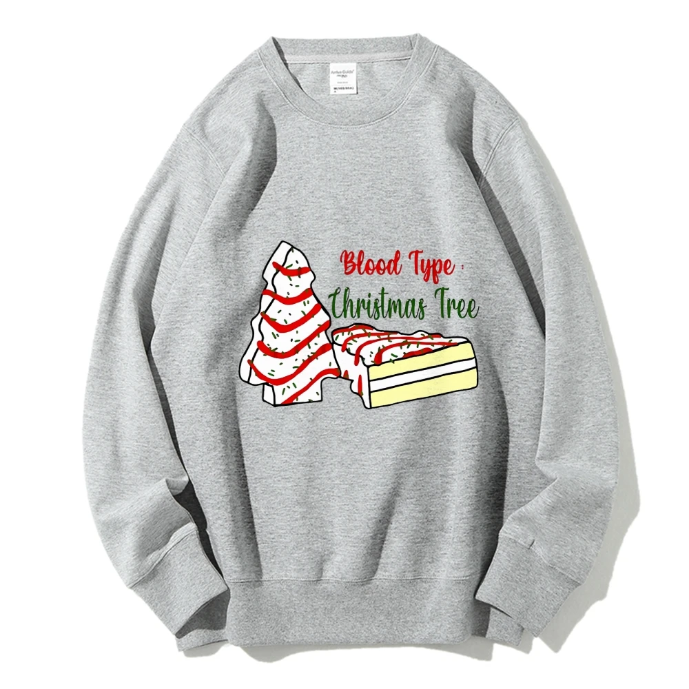 Fashion Women Sweater Hoodie Christmas Hand-Painted Graphic Print High Quality Cotton Crew Neck 2024 New Sweatshirt