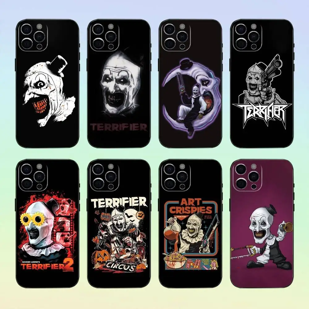 

Horror Film T-Terrifier 3 2 Phone Case Silicone Soft For IPhone 17 16 15 14 13 12 11 Black Soft Silicone case