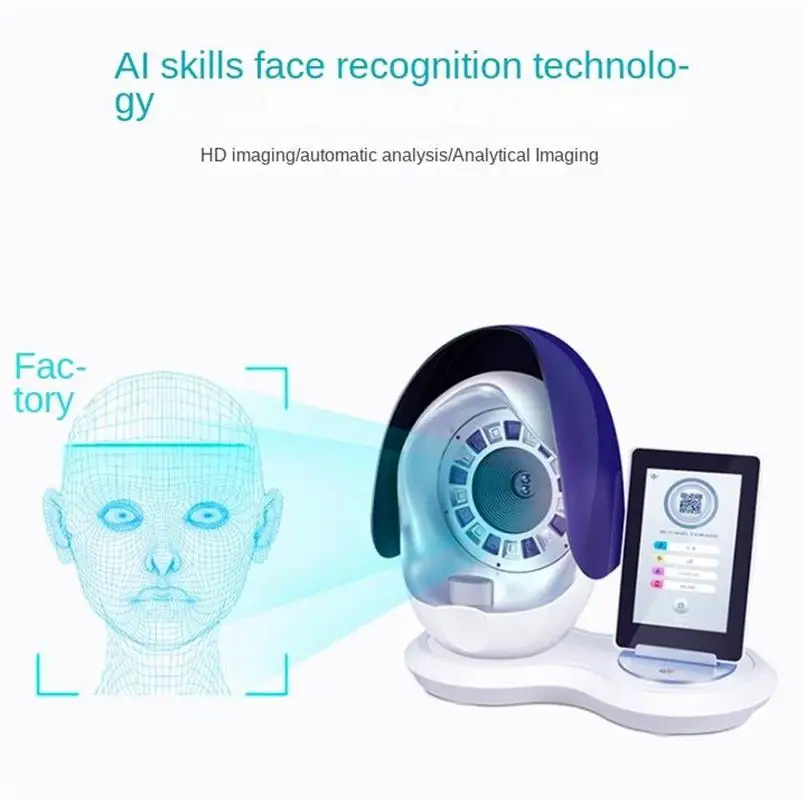 Skaner skóry 3D, analizator pielęgnacji twarzy, monitor, magiczne lustro, przenośny tester, tester angielskiego
