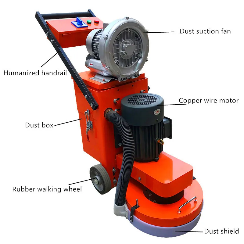 Automatic Manual Grade Marble Concrete Floor Polishing Machine New Condition Factory Terrazzo Grinder Vacuum Construction