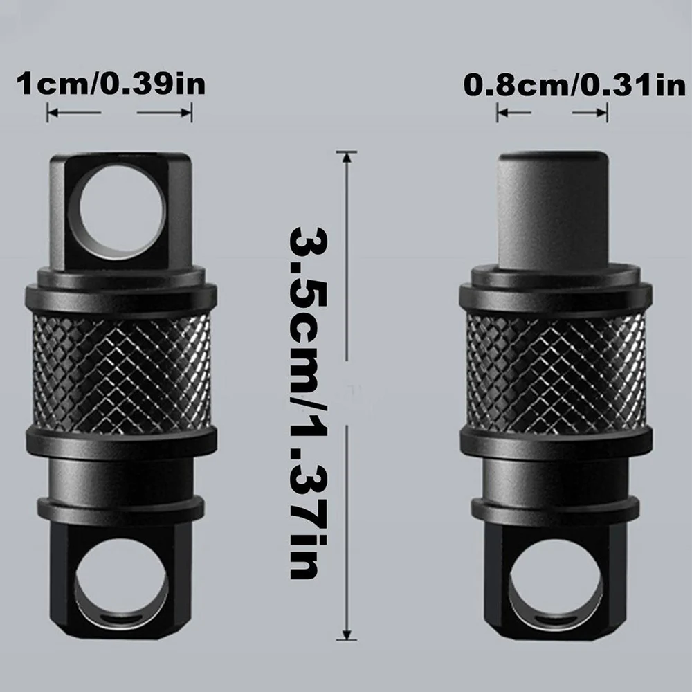 Aluminium Schnellverschluss-Schlüsselanhänger, Zerlegbarer Schlüsselring, Doppelter Geteilter Schlüsselring, EDC Tragbarer Autoschlüsselverbinder für Männer, Outdoor – Detail 11