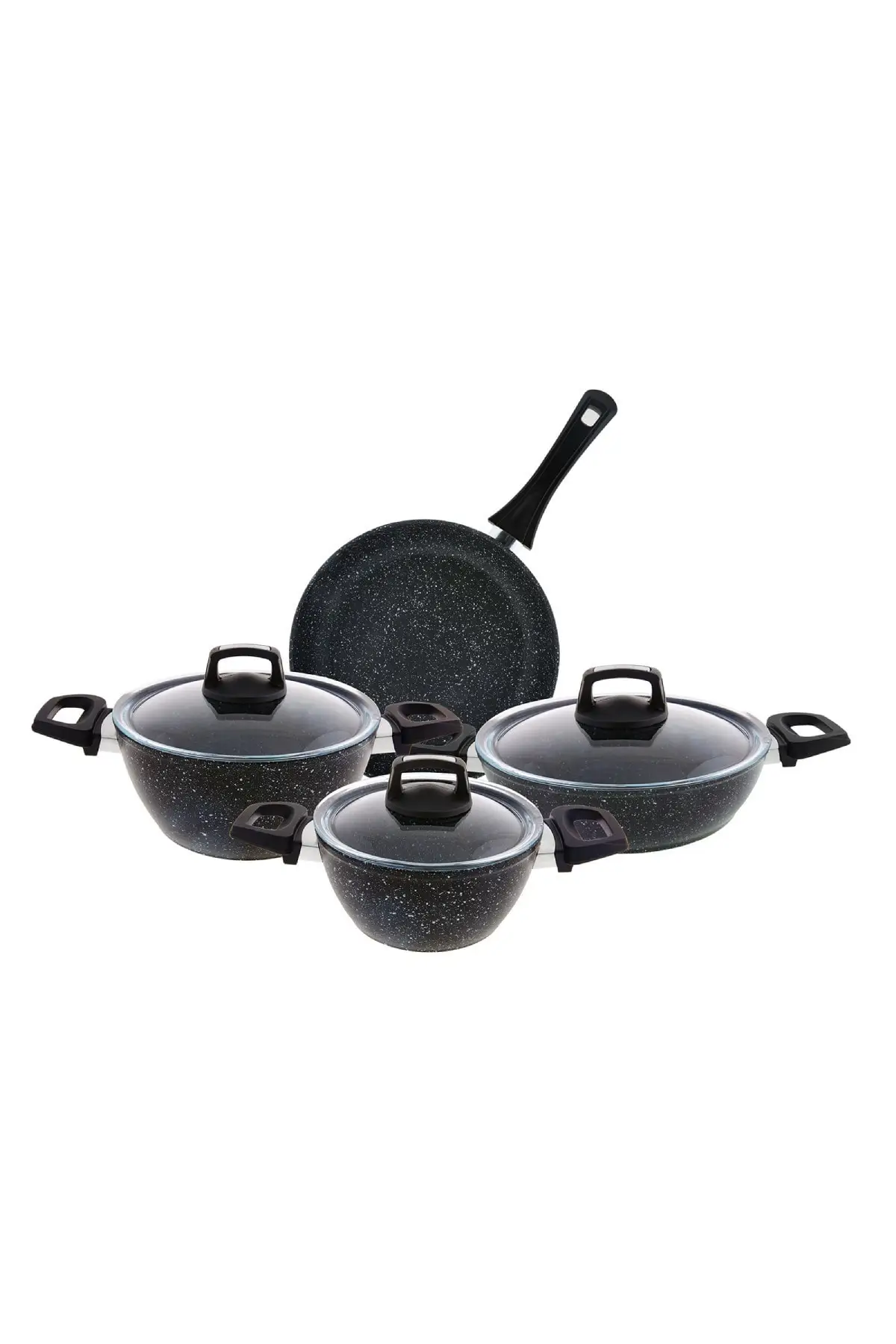 DOLBOVI Oasis-s Blue Star 7 piece granite Cookware Set Cookware Set Cookware Set