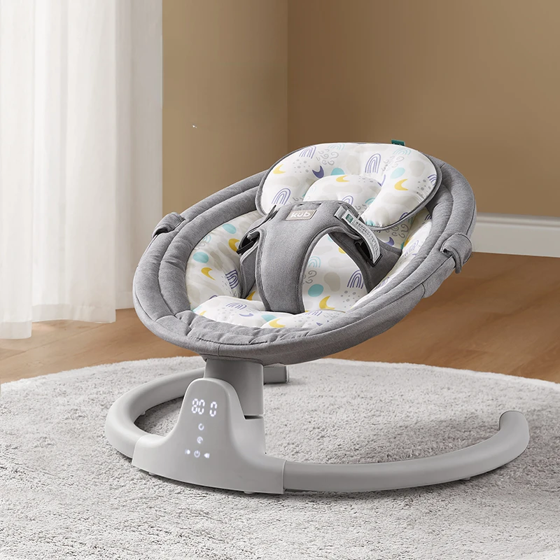 Bluetooth Music Electric Rocking Chair for Baby Bed, 5-speed Sway Baby Rocking Chairs, Remote Control Sleeping Baby Rockers