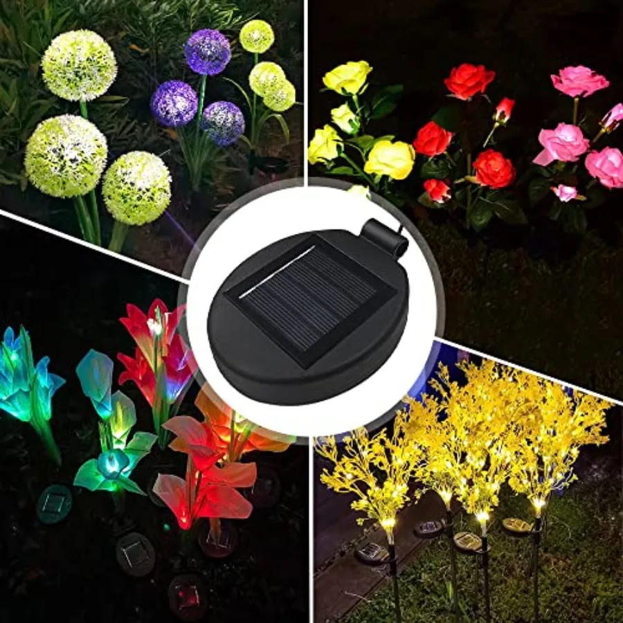 Solar Lantern Top LED Panel Lantern Lid Lights Replacement Part for Outdoor Flower DIY Solar Flower Lights Garden Patio Decor view 5
