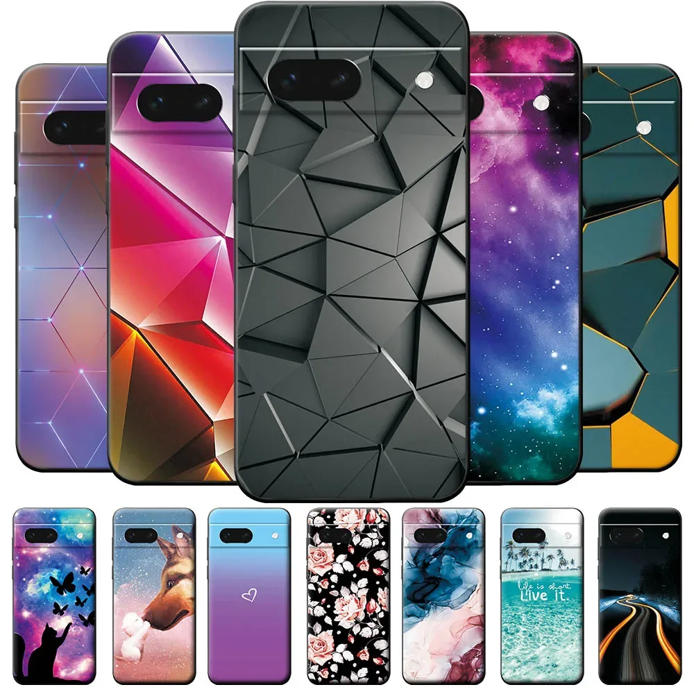 For Google Pixel 7A Case Pixel 7  Shockproof Phone Cases For Google Pixel 7 Pro Case For Pixel7 7a  Marble Silicone Back Cover