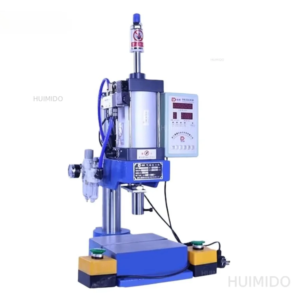 220V Pneumatic Punching Machine 300Kg Single Column 80 Type Bench Press Small Gas Spleen High Precision Riveting Machine