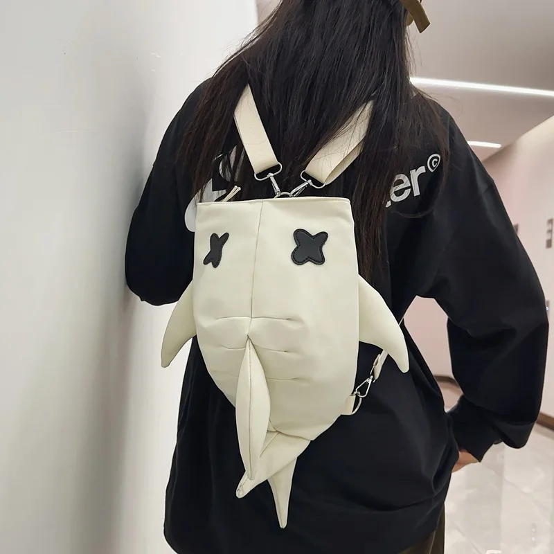 

​2025 Shark Unisex Backpack - Adjustable Lightweight Couple Bag, Large Capacity Waterproof Daypack Streetwear Travel for Teens​