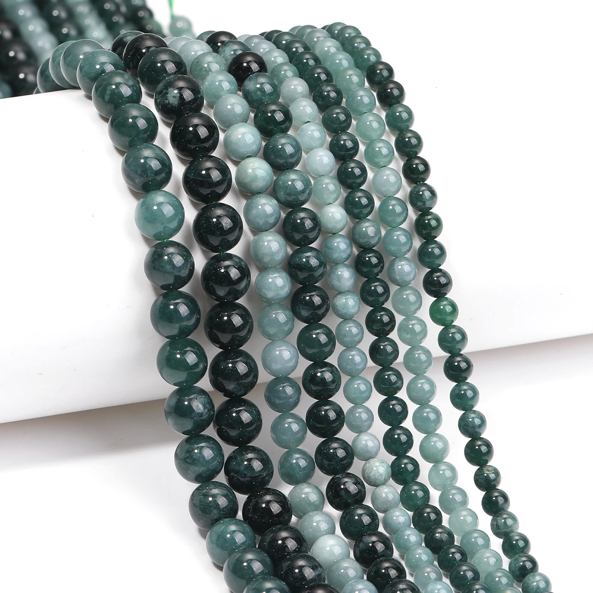 Guatemalan Jadeite  Natural Gemstone Round Loose Beads for DIY Jewelry Bracelet Necklace Earrings Factory Direct Beads жадеит